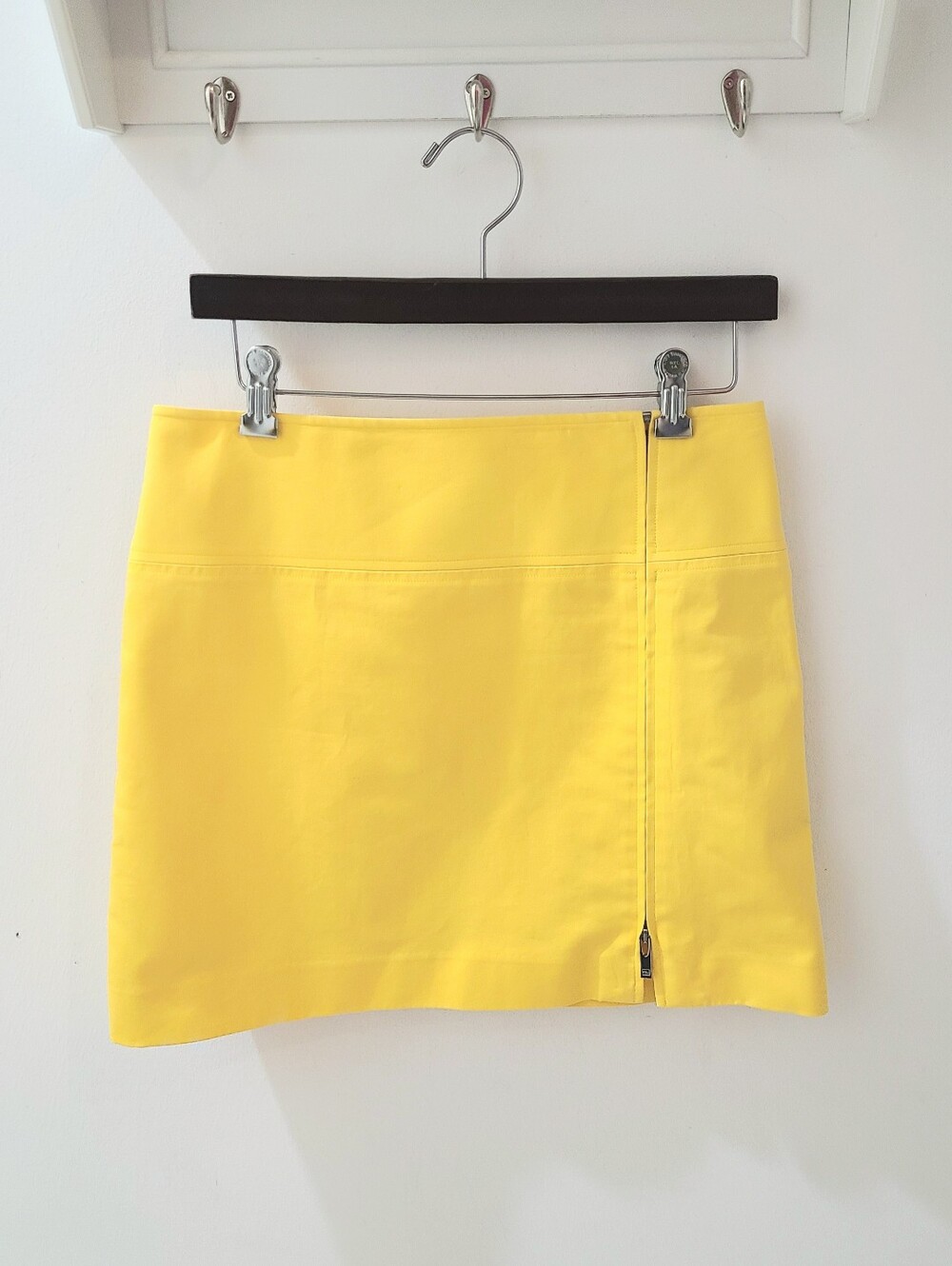 Ralph Lauren Black Label Mini Skirt Full Zip Bright Yellow Sz 4